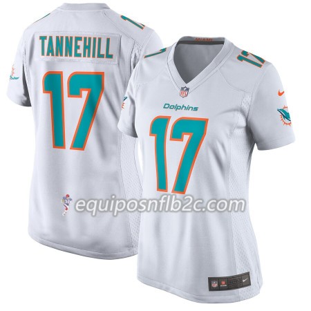 Camiseta Mujer NFL Miami Dolphins Ryan Tannehill 17 Nike Blanco 